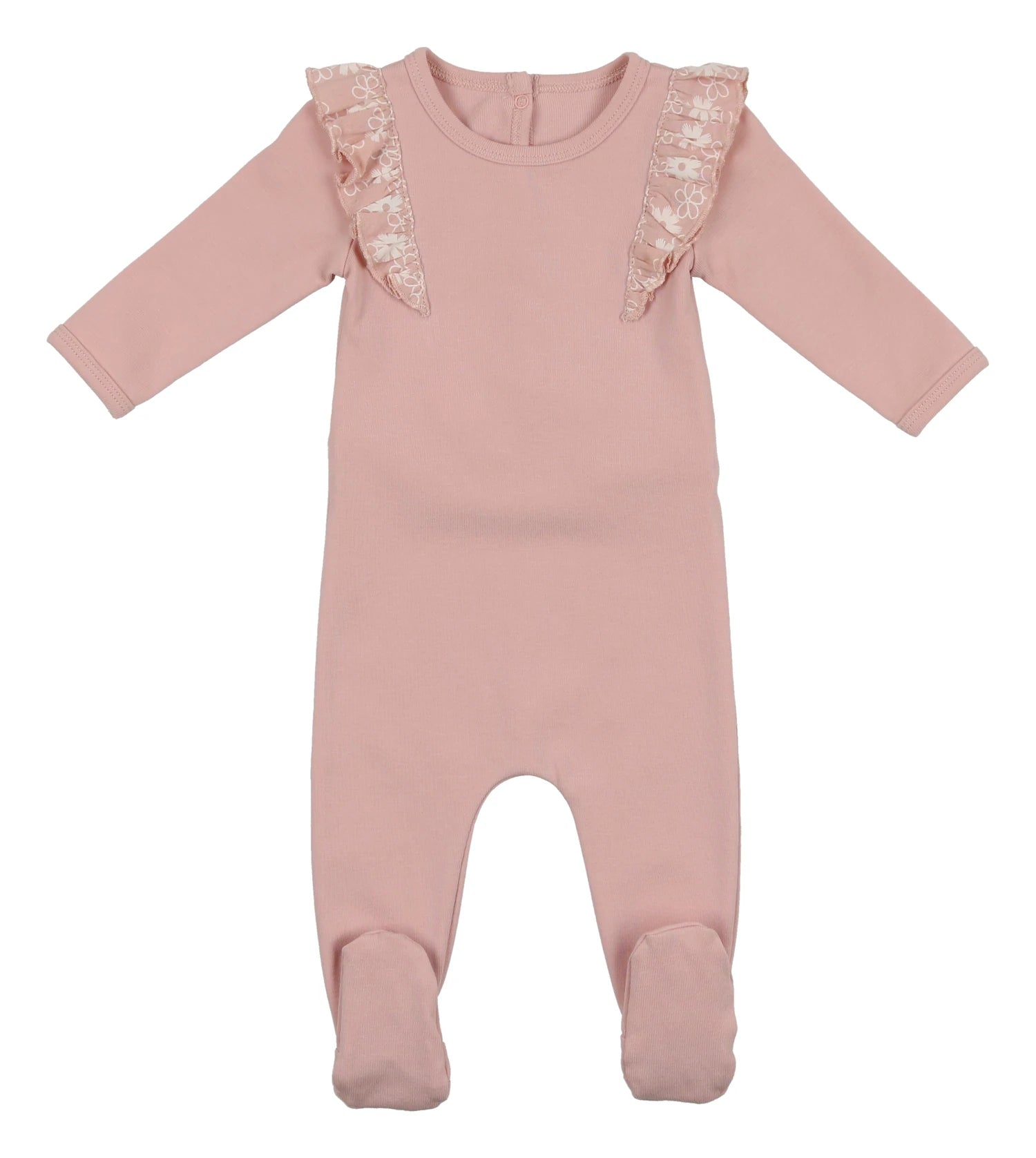 Shoulder Ruffle Footie